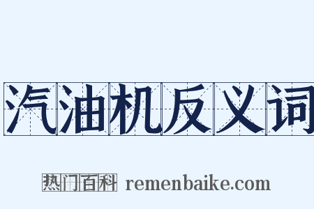 汽油机反义词是什么意思的图片